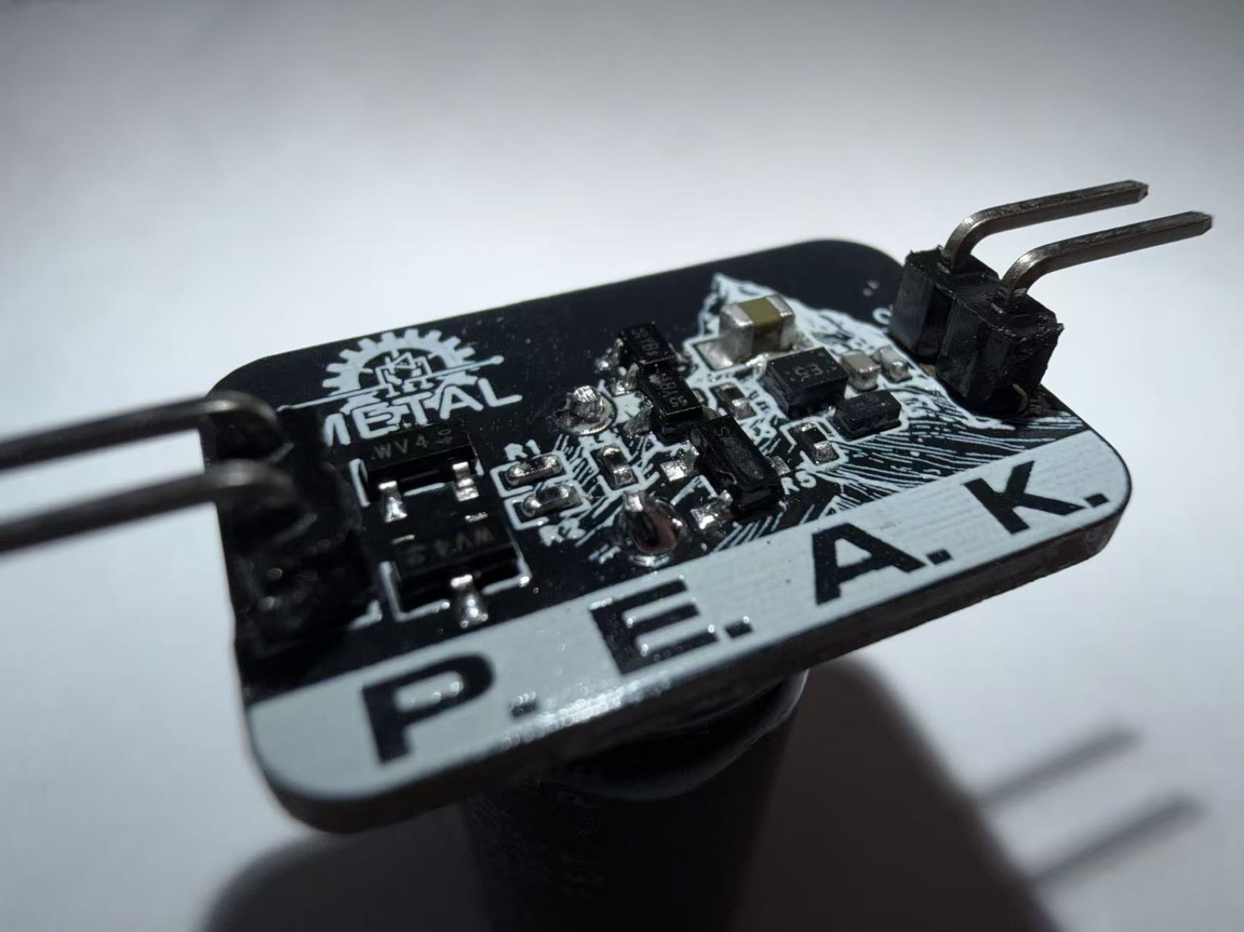 Close-up of the independently designed PEAK research prototype